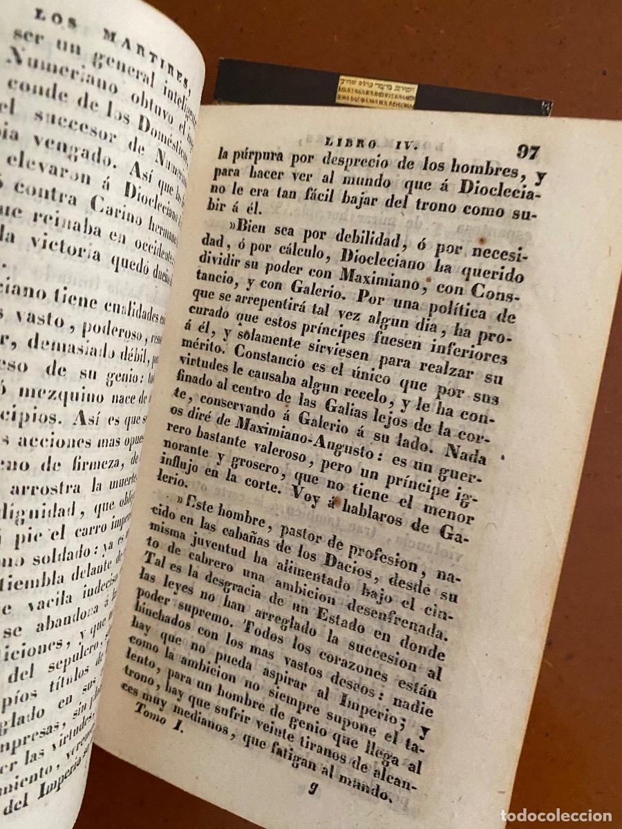 Libros antiguos: Los m&aacute;rtires. 1834. - Foto 2