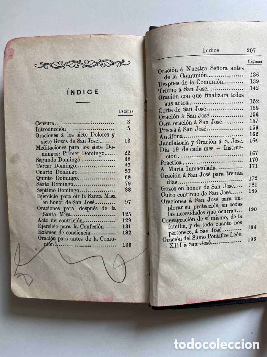 Libros antiguos: Devoci&oacute;n de los Siete Domingos de San Jos&eacute; - Foto 3