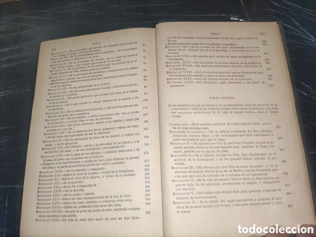 Libros antiguos: Meditaciones Espirituales. - Foto 6