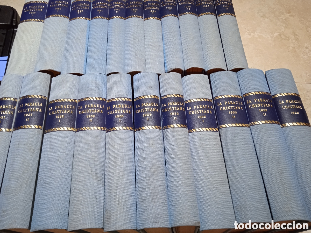 Livros antigos: La Paraula Cristiana 1925-1936 revista