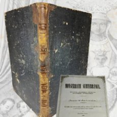 Libros antiguos: MONSERRATE SUBTERRÁNEA. SUS CUEVAS, SUS GALERÍAS, SUS GRUTAS, SUS CAVERNAS, SUS MARAVILLAS. 1852.