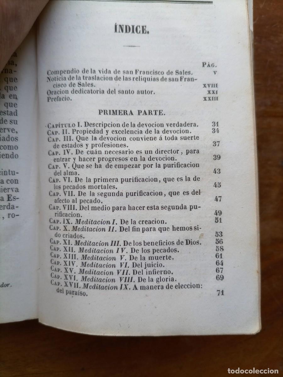 Libros antiguos: Introducci&oacute;n a la vida devota 1859 - Foto 7