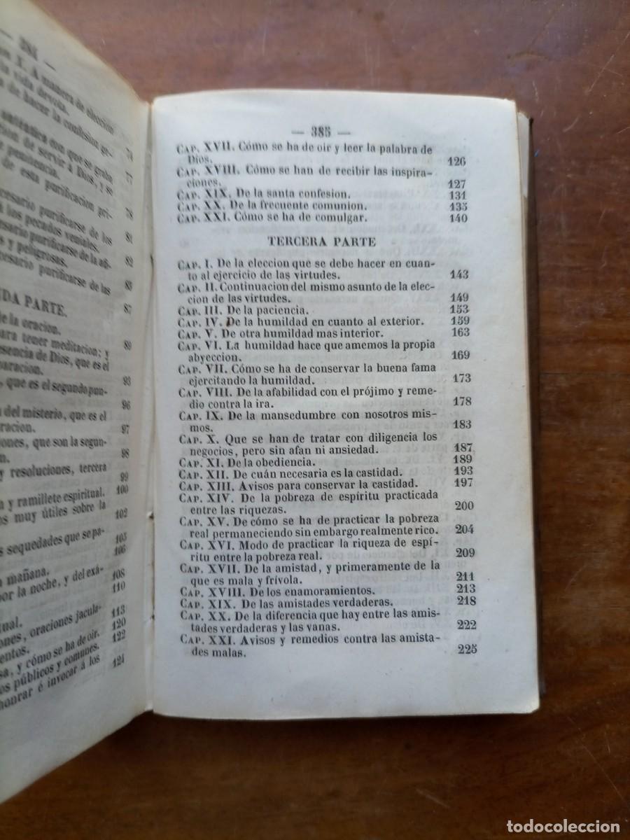 Libros antiguos: Introducci&oacute;n a la vida devota 1859 - Foto 9