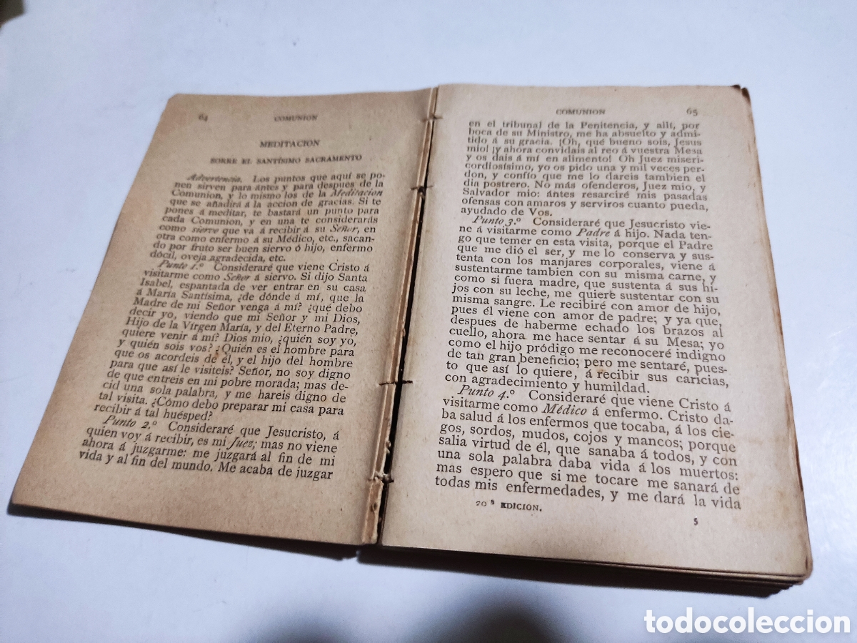 Libros antiguos: Librito devocionario 1893 ejercicio cotidiano - Foto 8