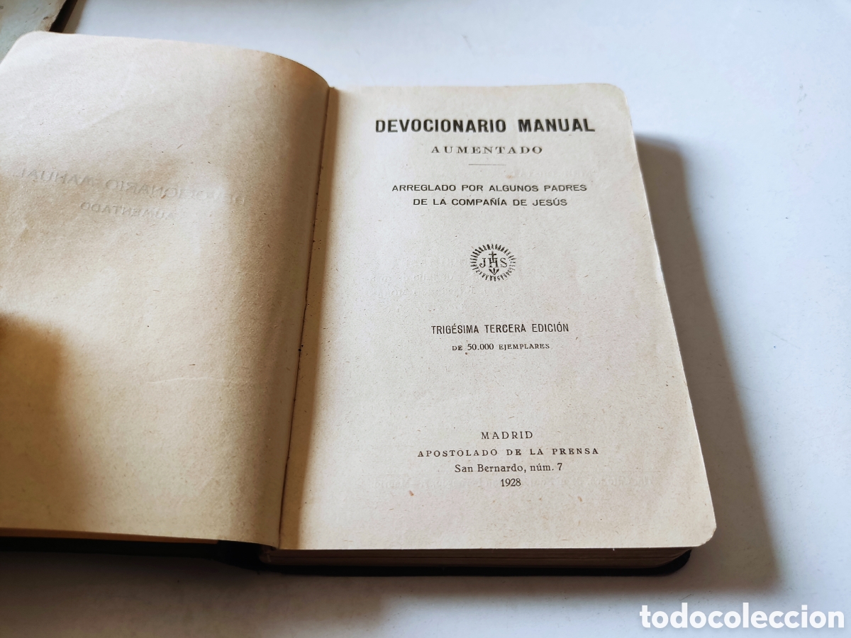 Libros antiguos: Libro devocionario manual 1928 - Foto 3