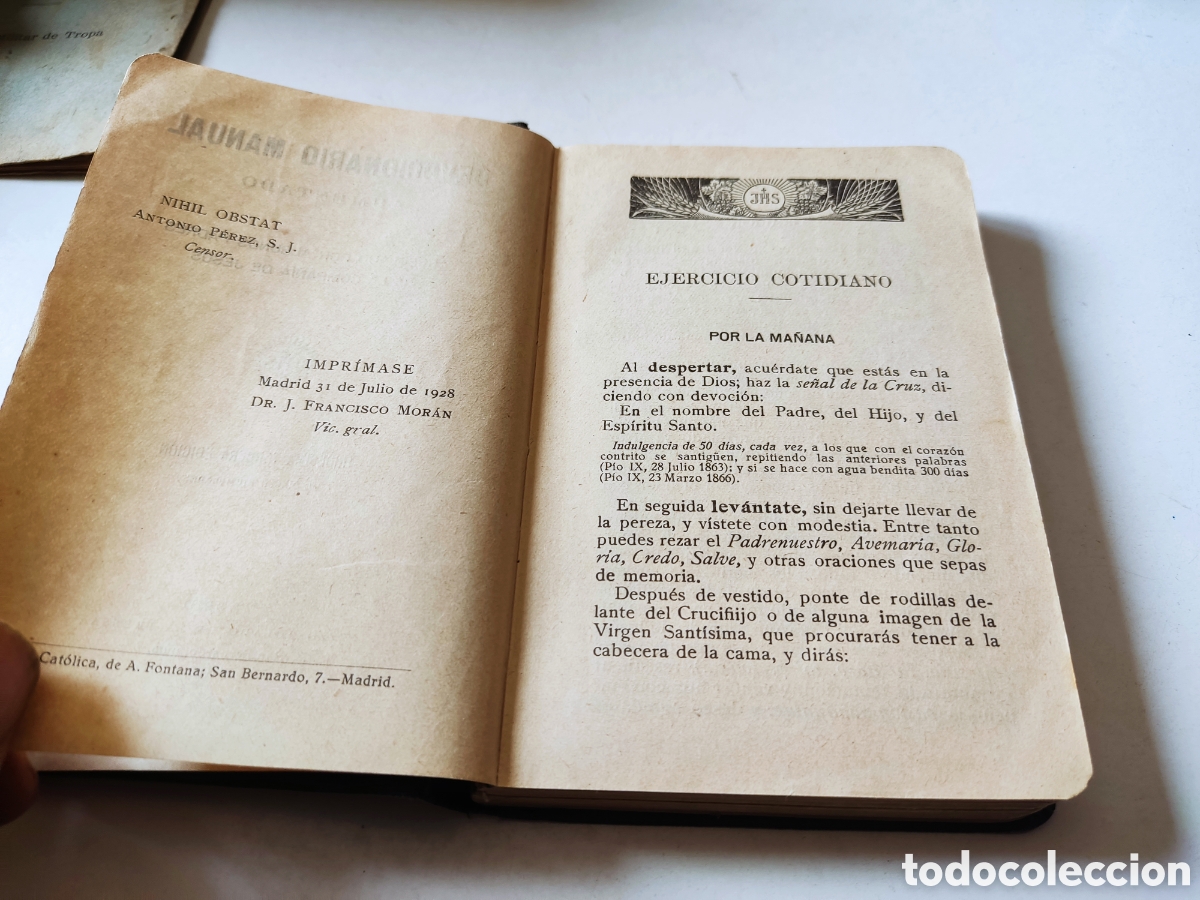 Libros antiguos: Libro devocionario manual 1928 - Foto 4