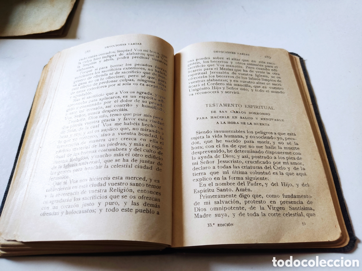 Libros antiguos: Libro devocionario manual 1928 - Foto 7