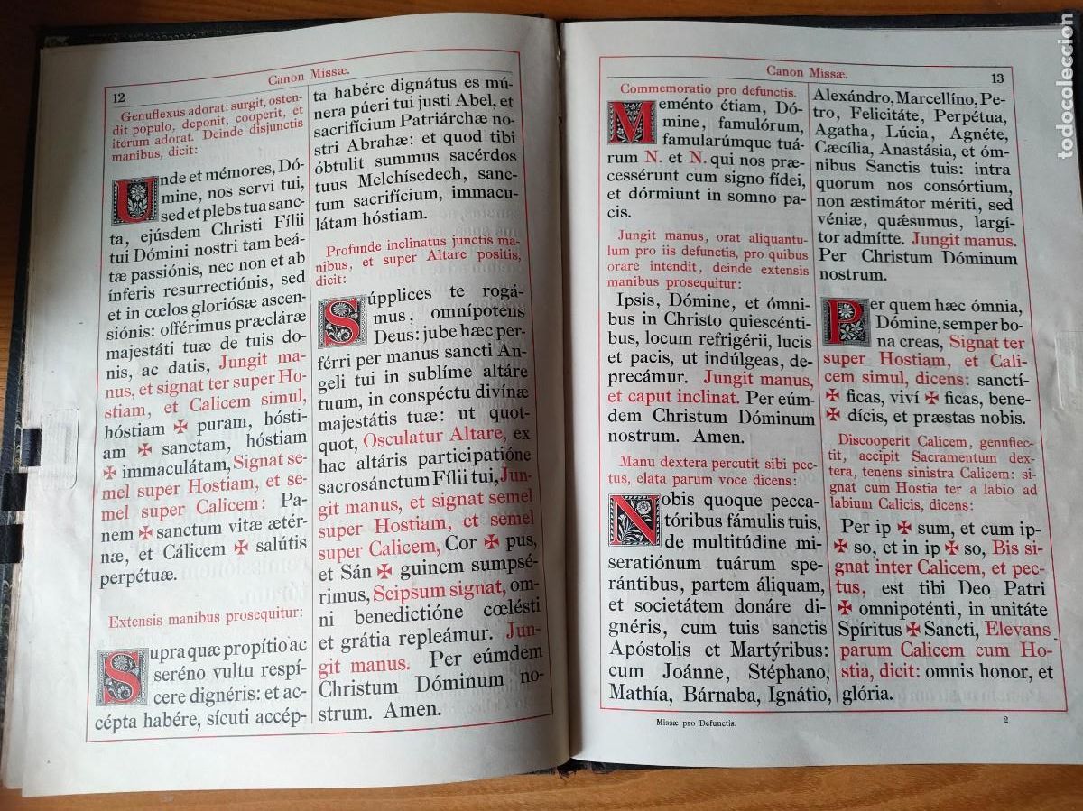 Libros antiguos: Missae Pro Defunctis 1912 - Foto 9