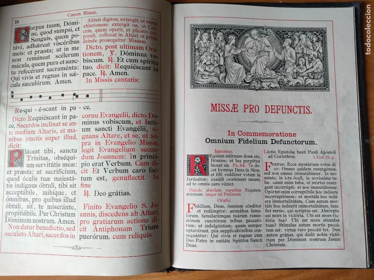Libros antiguos: Missae Pro Defunctis 1912 - Foto 11
