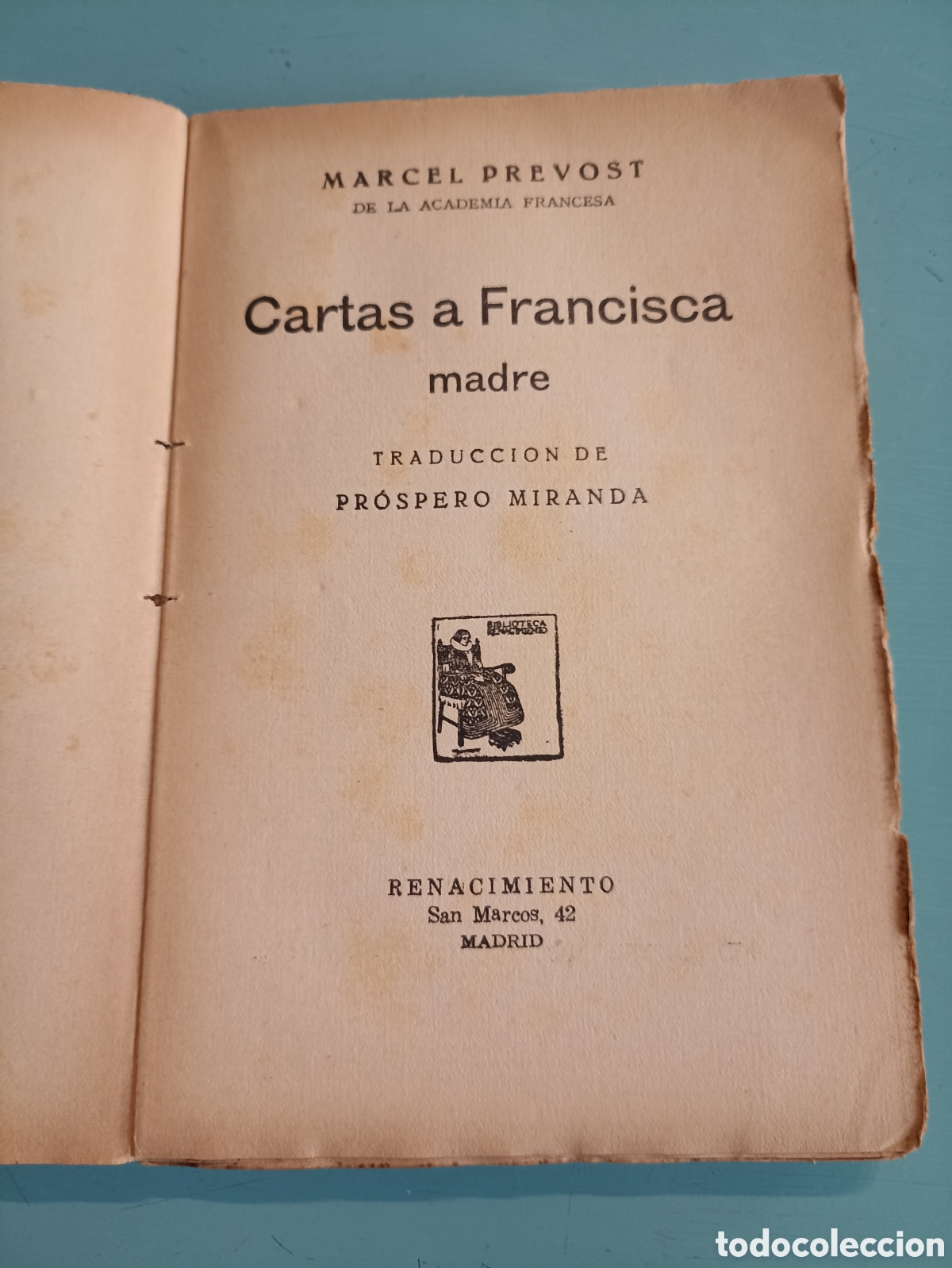 Libros antiguos: Cartas a Francisca Madre. Marcel Prevost - Foto 3