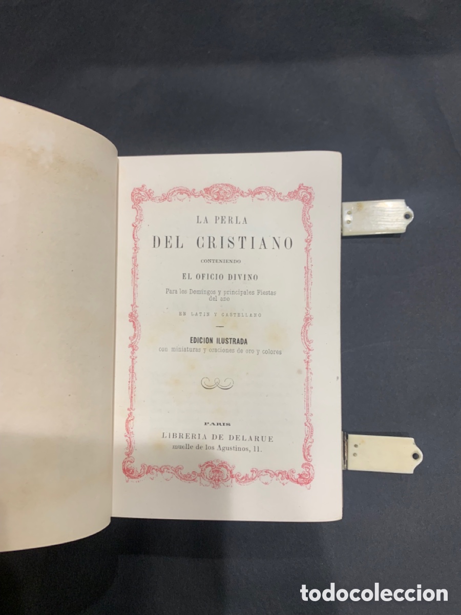 Libros antiguos: Devocionario. Marfil. S. XIX - Foto 3
