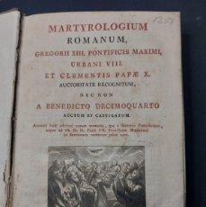 Libros antiguos: MARTYROLOGIUM ROMANUM - 1807