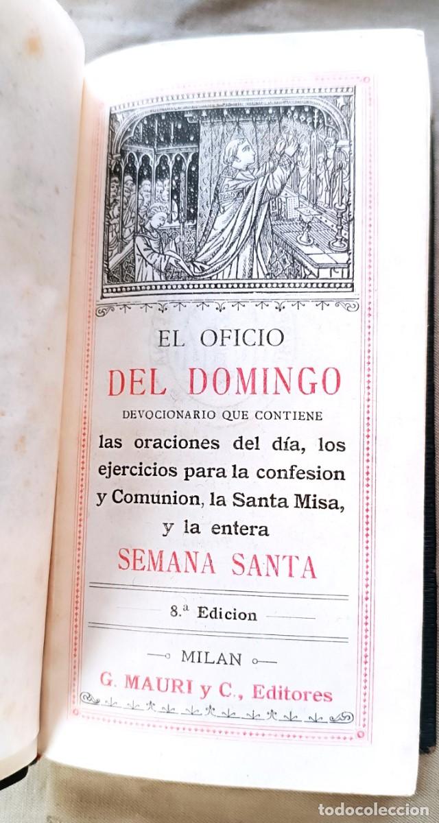 Libros antiguos: OFICIO DEL DOMINGO. - Foto 3