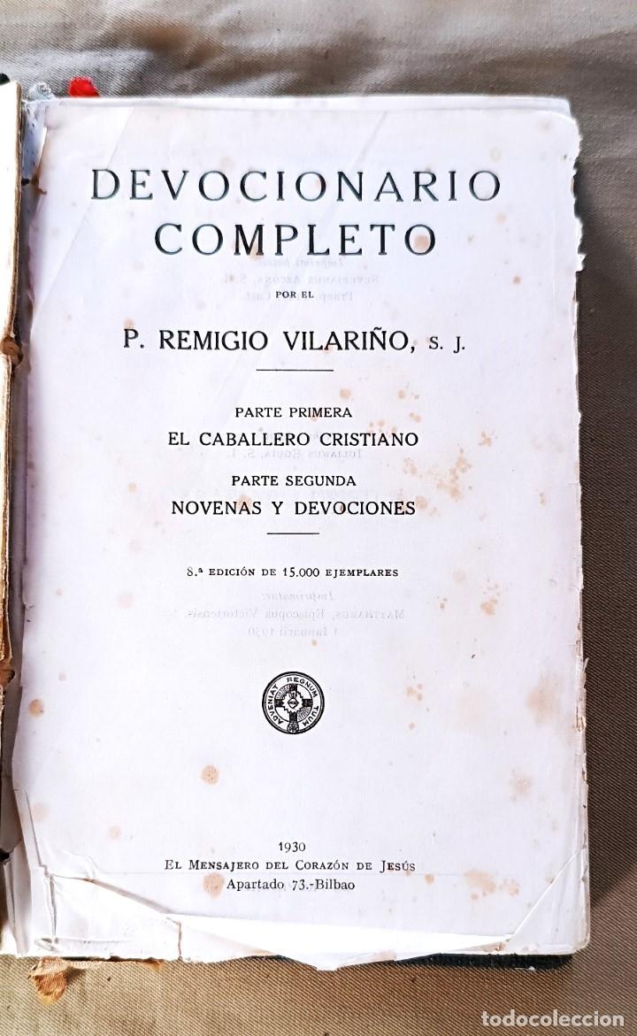Libros antiguos: DEVOCIONARIO COMPLETO. - Foto 2