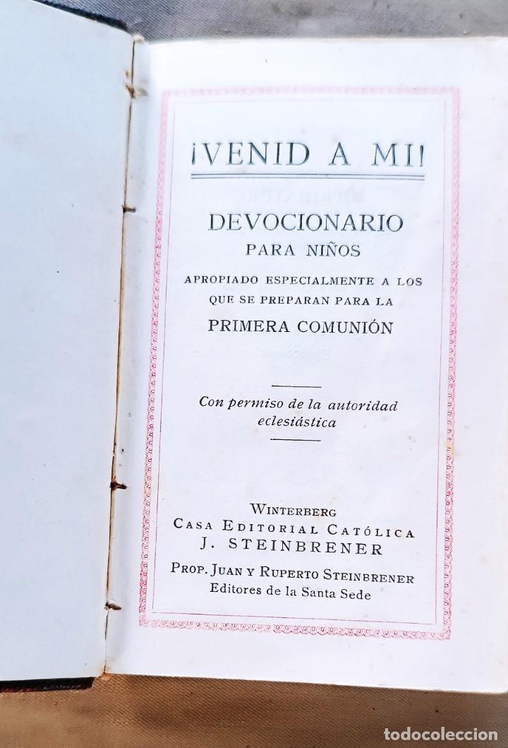 Libros antiguos: DEVOCIONARIO PARA NI&Ntilde;OS. - Foto 2