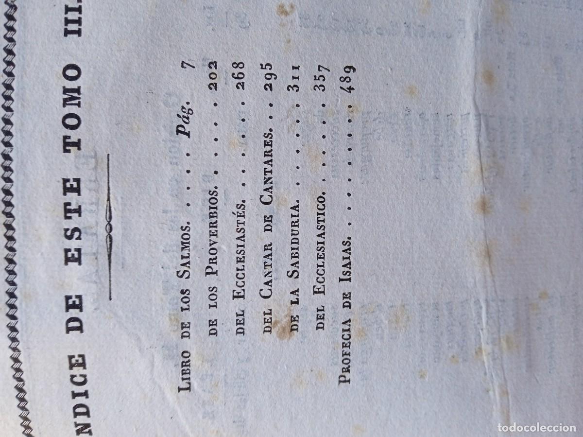 Libros antiguos: Sagrada Biblia 1835 - Foto 4