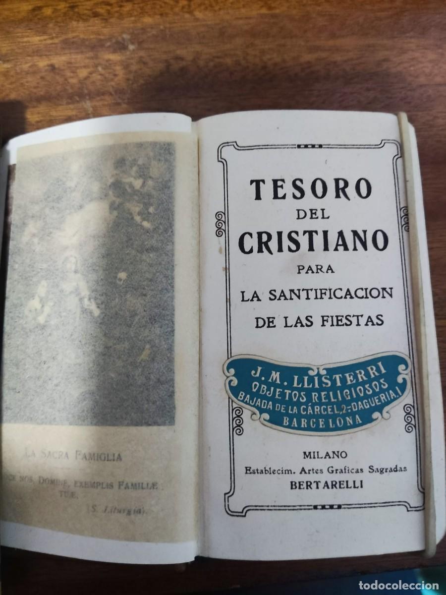 Libros antiguos: Tesoro del cristiano, Bartarelli - Foto 2