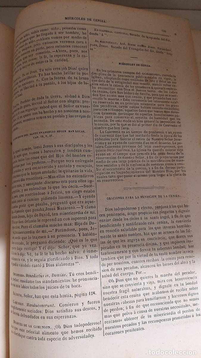 Libros antiguos: OFICIOS DE LA IGLESIA A&Ntilde;O 1863 - Foto 5