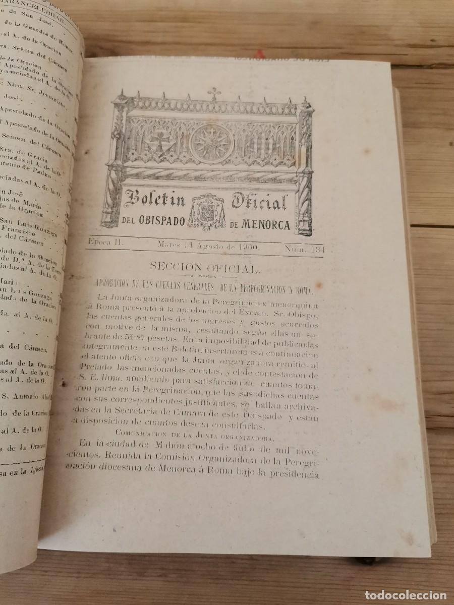 Libros antiguos: Boletin obispado de menorca - Foto 2