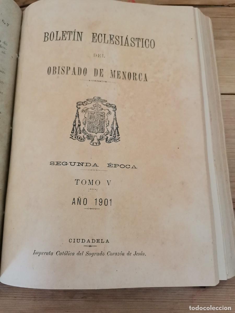 Libros antiguos: Boletin obispado de menorca - Foto 3