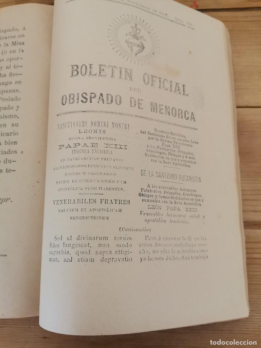 Libros antiguos: Boletin obispado de menorca - Foto 6