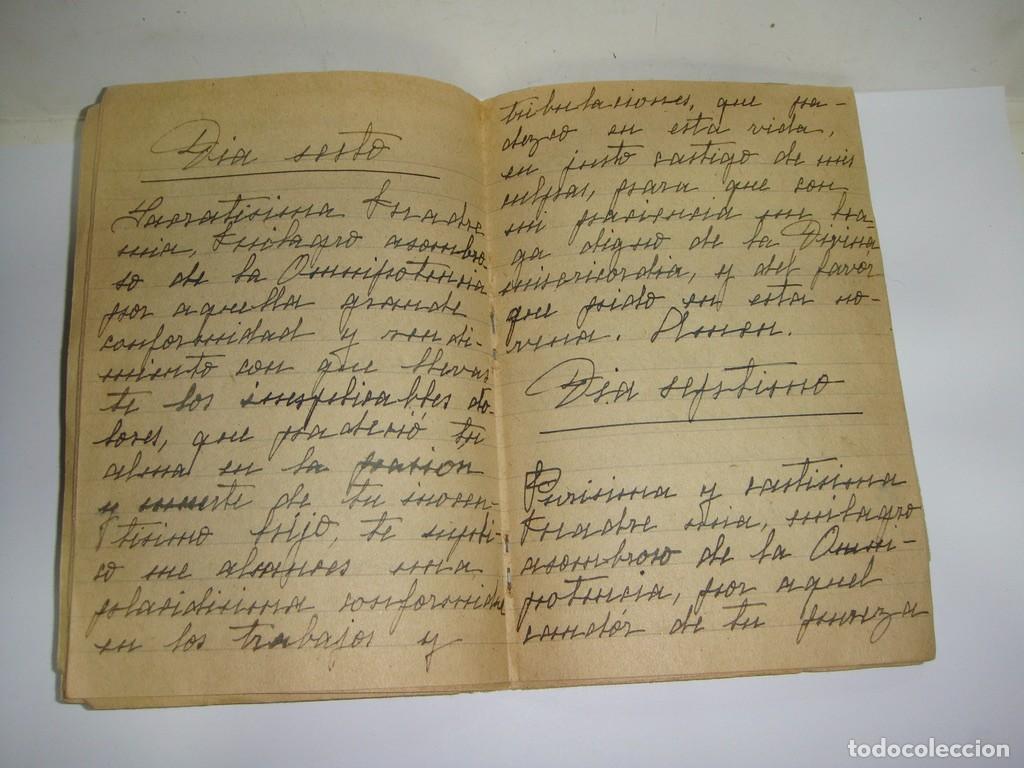 Antiquarische B&uuml;cher: Novena de la Virgen de los Milagros. Manuscrita.