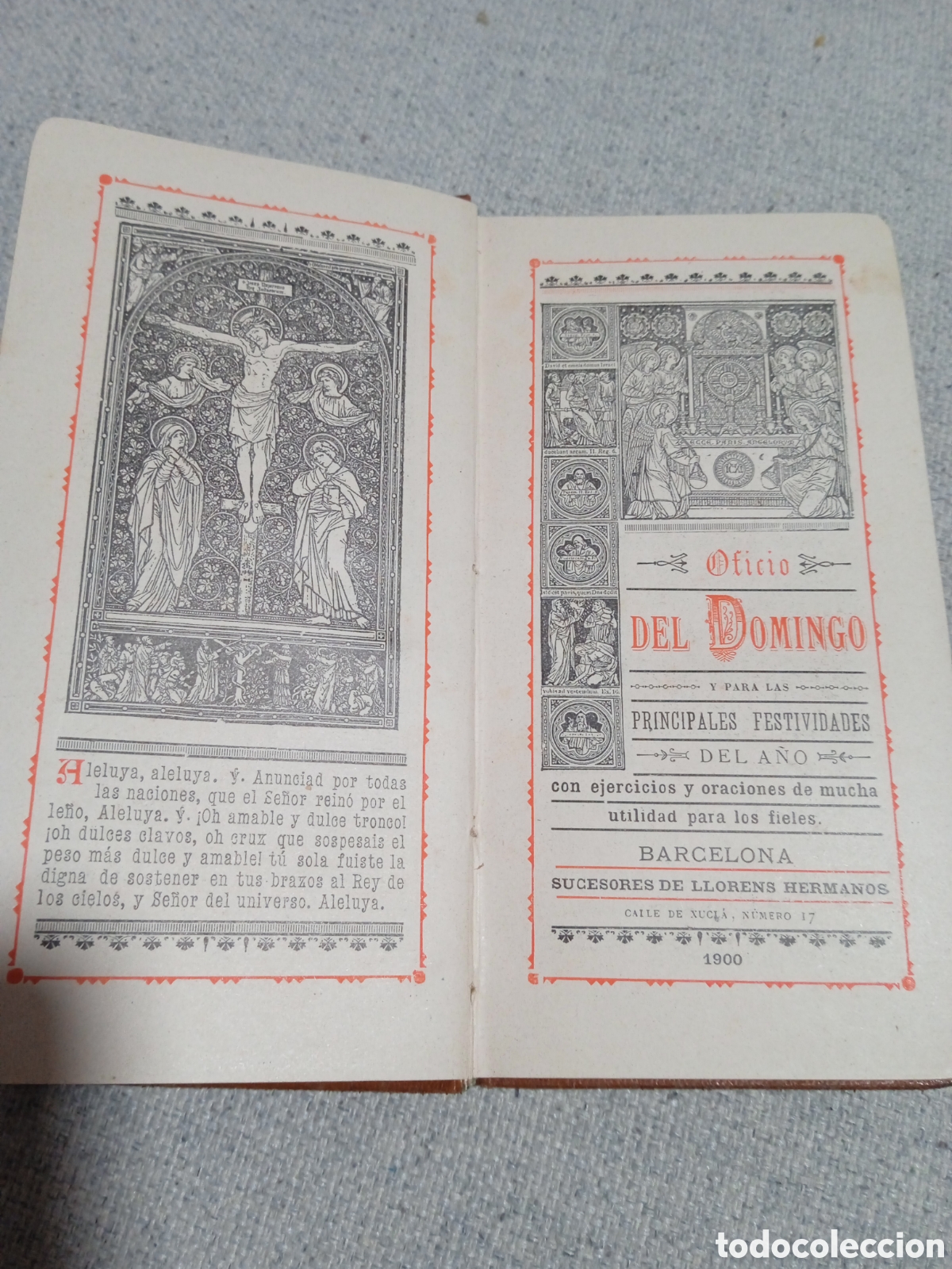 Libros antiguos: Oficio del domingo 1900 - Foto 3