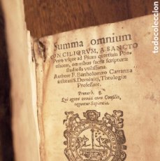 Libros antiguos: SUMMA OMNIUM 1564