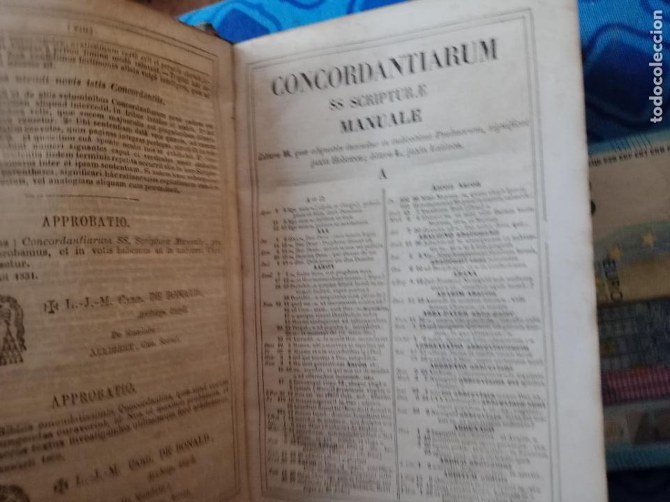 Libros antiguos: CONCORDANTIARUM SS. SCRIPTURAE MANUALE 1878 - Foto 6