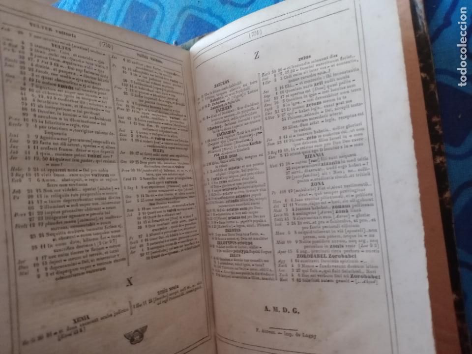 Libros antiguos: CONCORDANTIARUM SS. SCRIPTURAE MANUALE 1878 - Foto 8