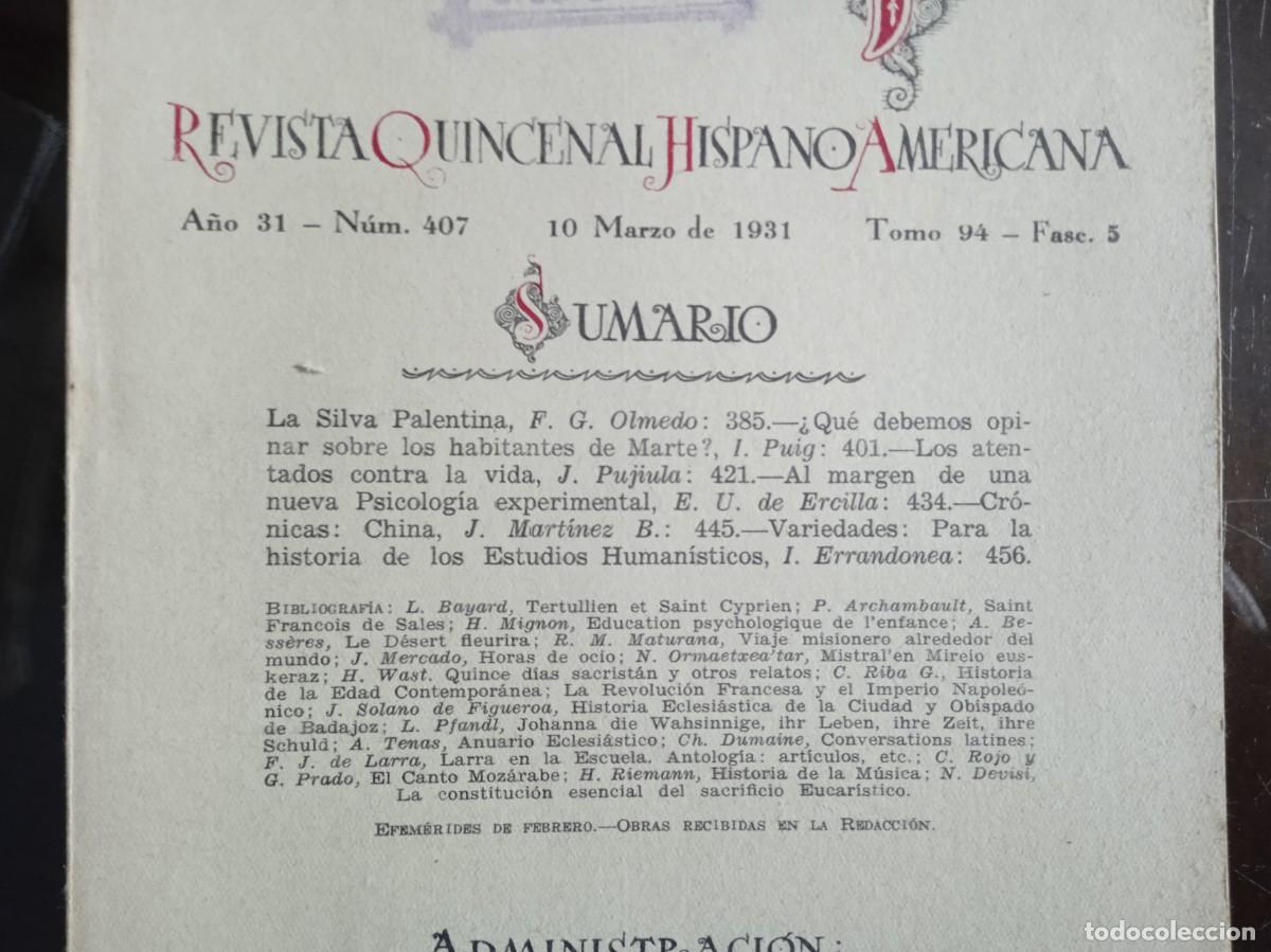 Libri antichi: Raz&oacute;n y Fe. Revista hispanoAmericana de cultura. Tomo 94-5. Madrid, 1931