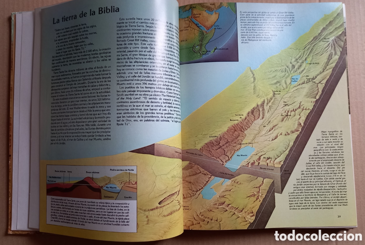 Libros antiguos: Atlas de La Biblia - Foto 3