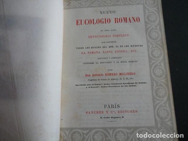 Libros antiguos: EUCOLOGIO ROMANO PARIS 1876 - Foto 4