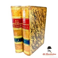 Libros antiguos: COMPENDIUM THEOLOGIAE MORALIS. P. IOANNIS PETRI GURY. 2 TOMOS. BARCINONE. 1889.