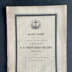 Libros antiguos: AÑO 1877 - ORACION FUNEBRE A LA MEMORIA DEL CARDENAL MARIANO BARRIO, ARZOBISPO DE VALENCIA