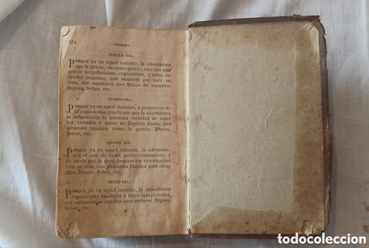 Libros antiguos: Oficio Divino sXIX - Foto 8