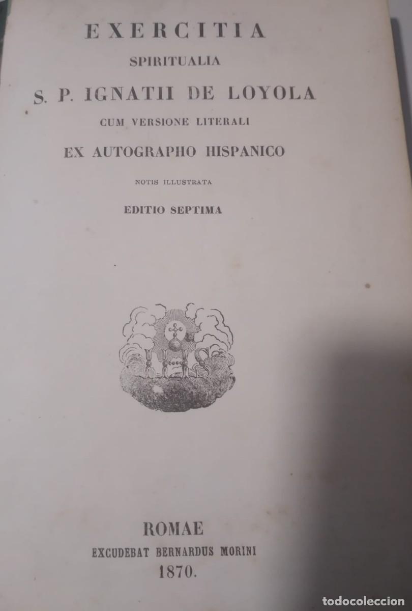 Libros antiguos: EXERCITIA S. P. IGNATIUS LOYOLA - Foto 1