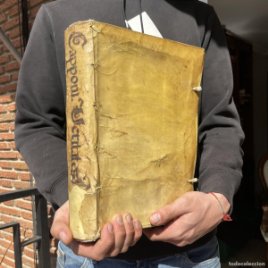 Año 1590 - Veritates aureae super totam legem veterem - Pergamino - Folio - Comentario de la Biblia