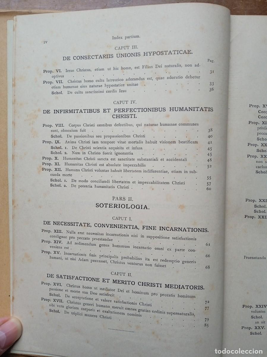 Libros antiguos: Compendium theologicae dogmaticae III 1913 - Foto 4