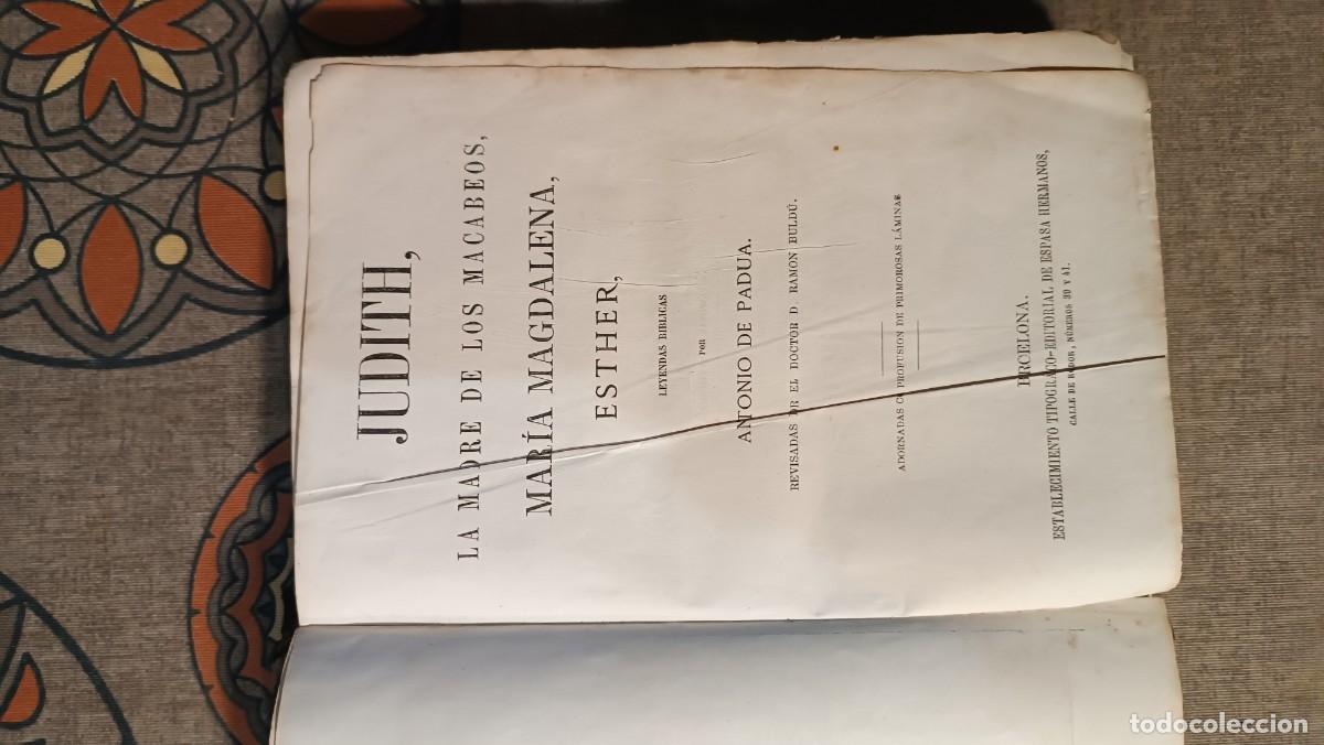 Libros antiguos: Judith y La madre de los Macabeos - Foto 8