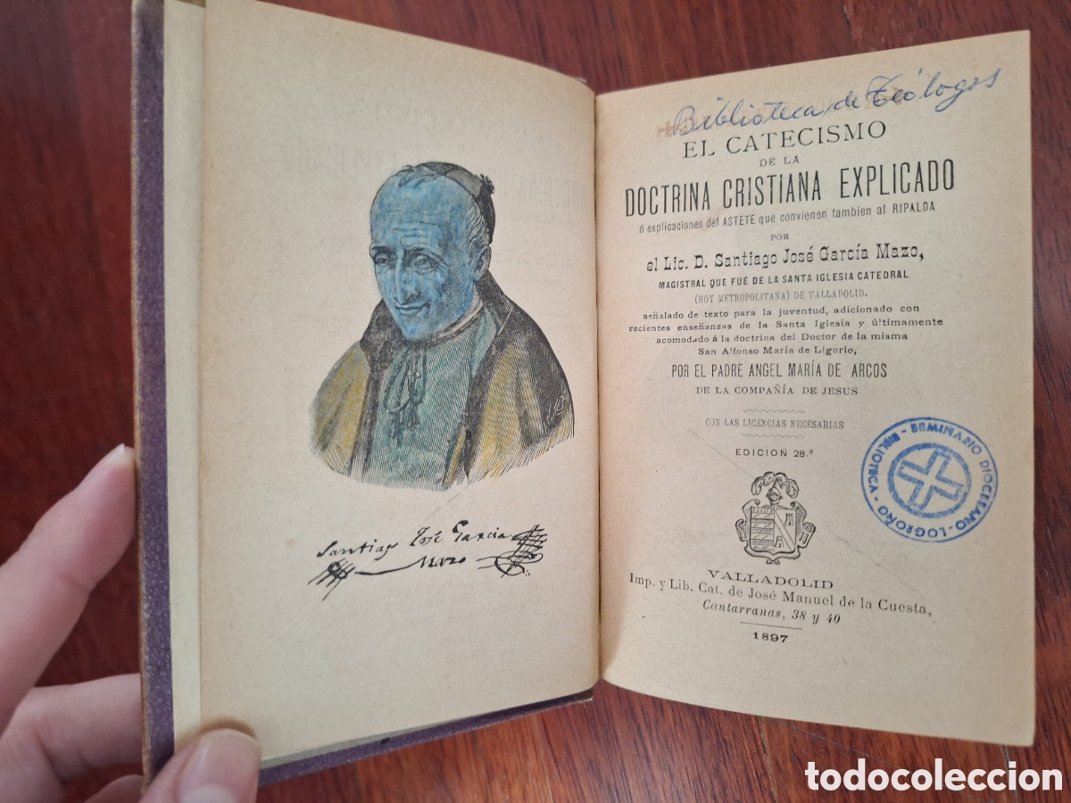 Libros antiguos: Mazo, Catecismo Explicado (1897) - Foto 3