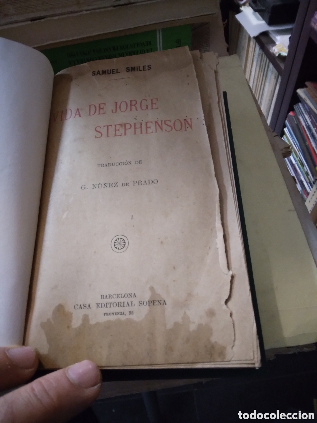 Libros antiguos: Samuel Smiles, Vida de Jorge Stephenson, - Foto 2