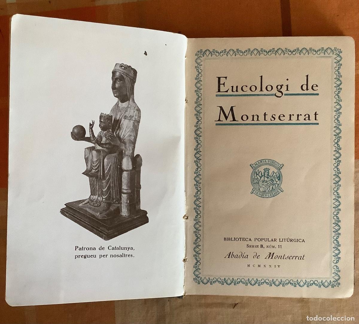 Libros antiguos: EUCOLOGI DE MONTSERRAT - Foto 5