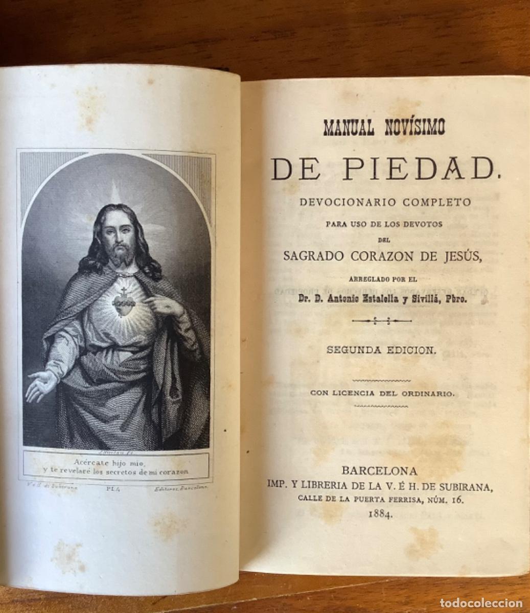 Libros antiguos: MANUAL NOVISIMO DE PIEDAD - Foto 7