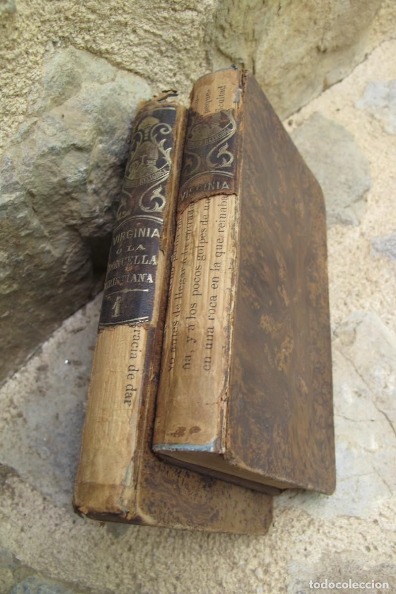 Libros antiguos: VIRGINIA O LA DONCELLA CRISTIANA TOMO I Y III 1864. CAYETANA DE AGUIRRE Y ROSALES