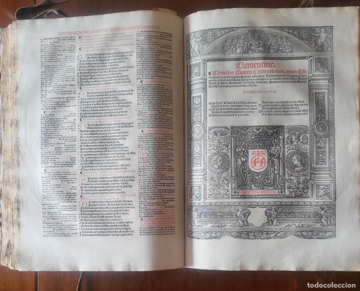 Libros antiguos: DECRETALES. A&Ntilde;O 1531 - Foto 3