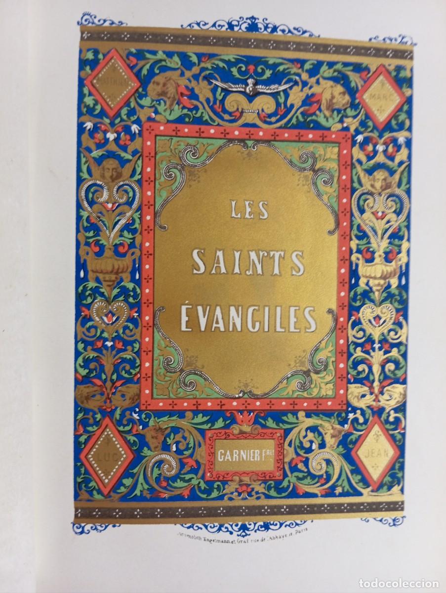 Libros antiguos: Les saints evangiles - Foto 3