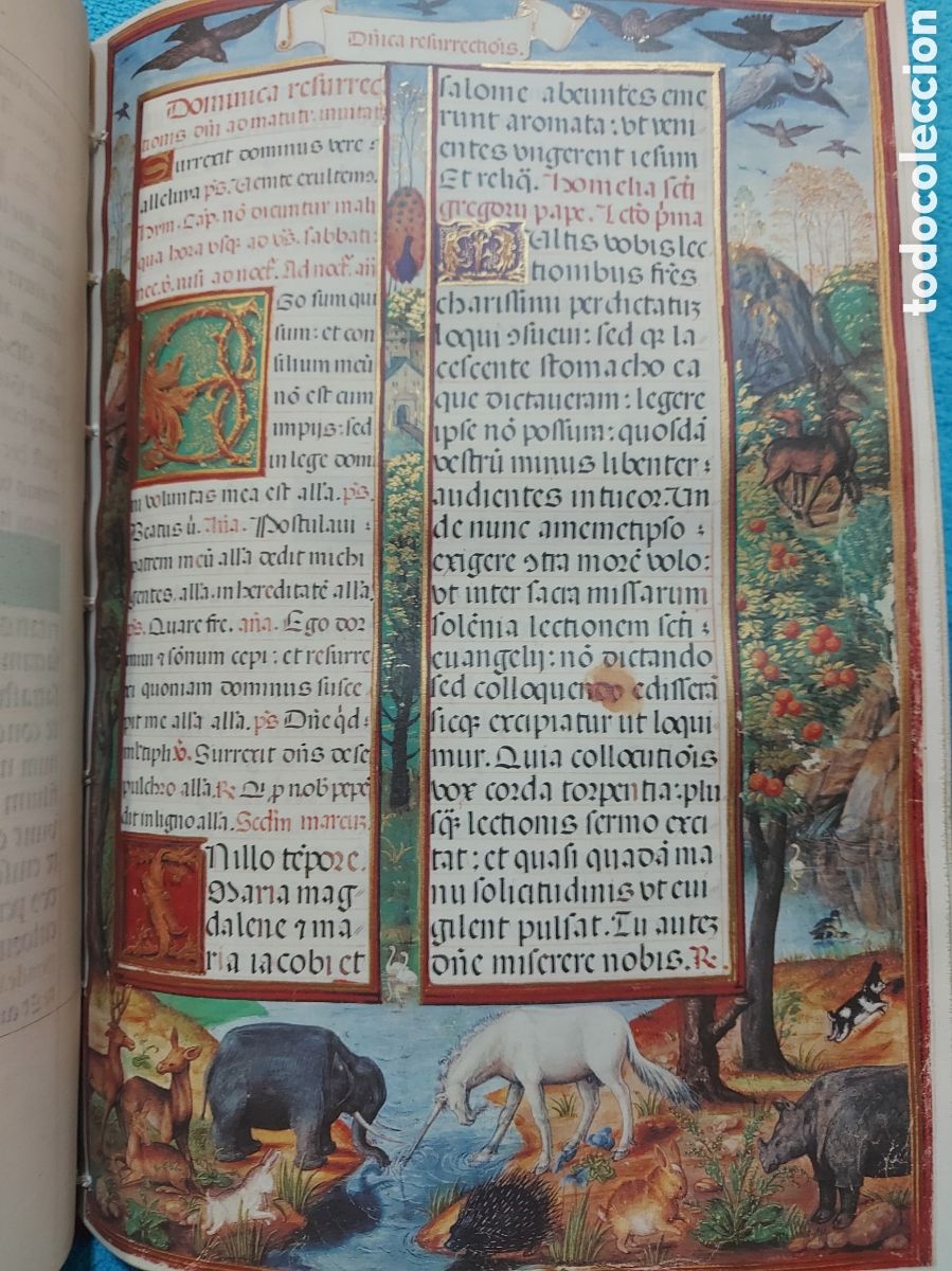 Libros antiguos: Libro de horas de la condesa de Bertiandos, facsimil. - Foto 5