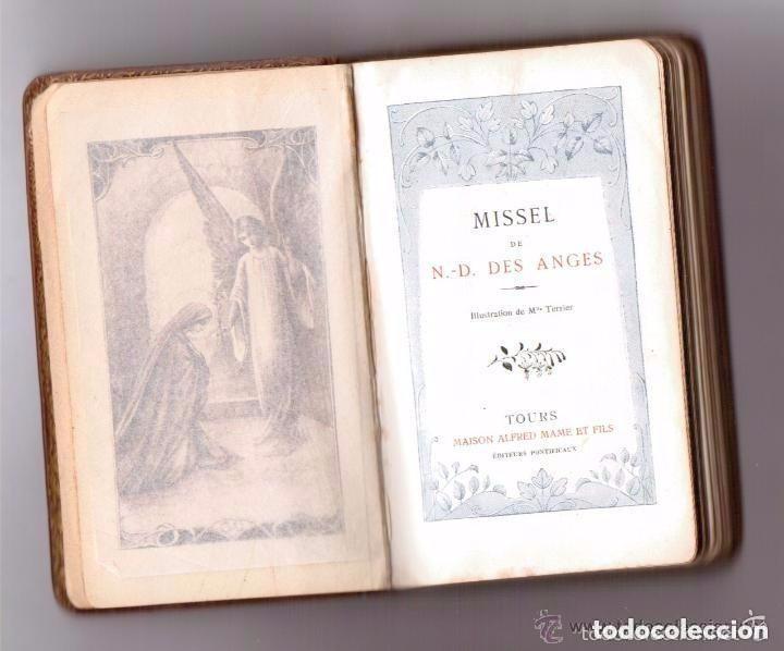 Libros antiguos: Antiguo misal MISSEL franc&eacute;s de Notre Dame des anges