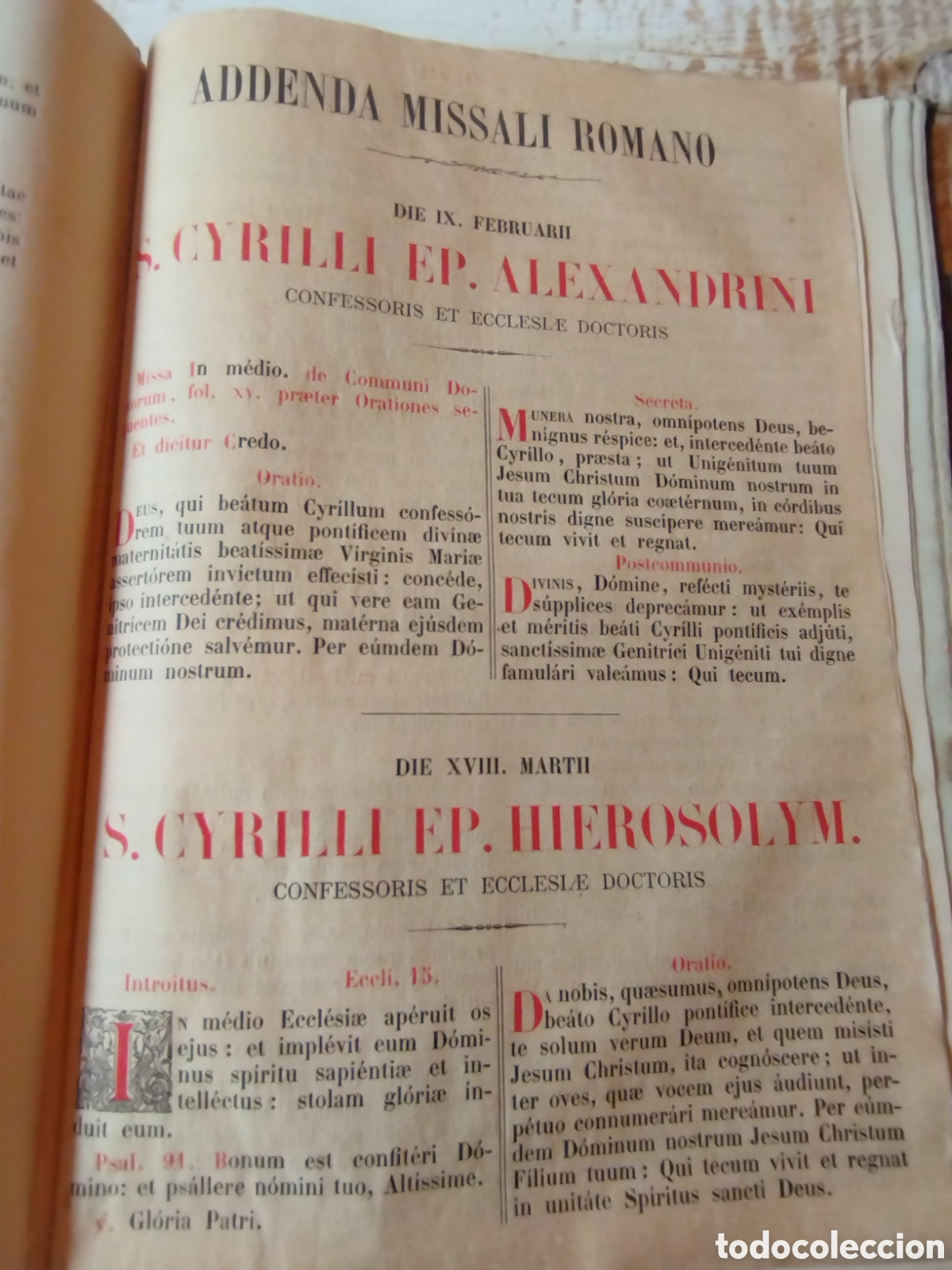 Libros antiguos: Precioso missali romano Tarragona 1877 muy buena conservaci&oacute;n
